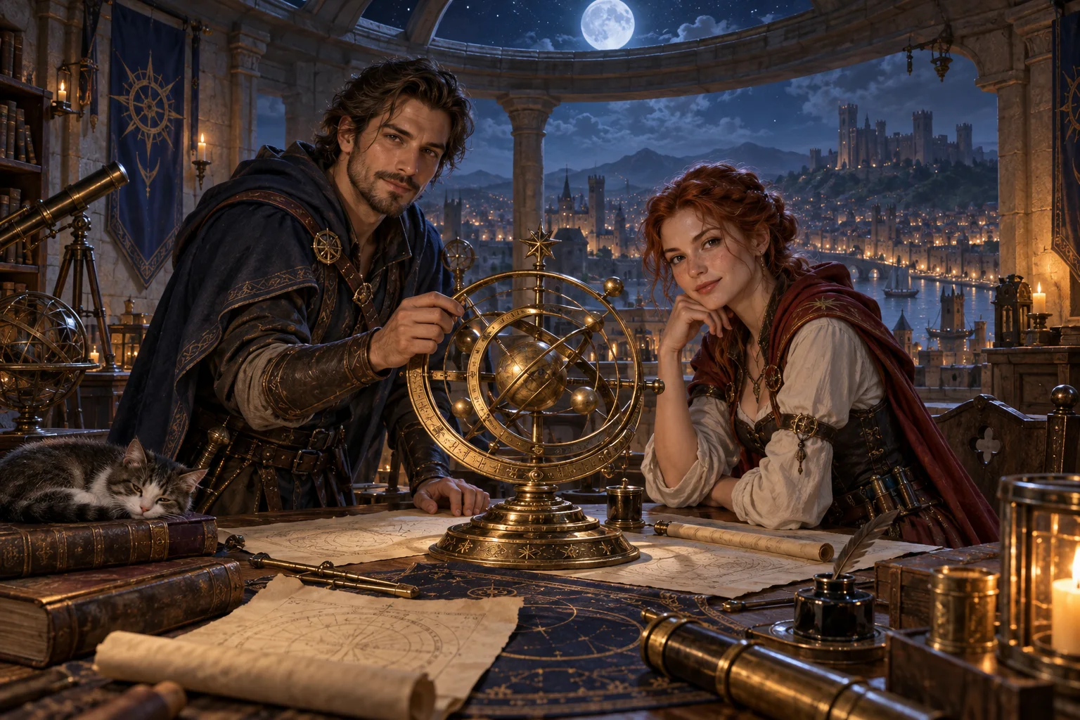 Atlas w wieży astrologa