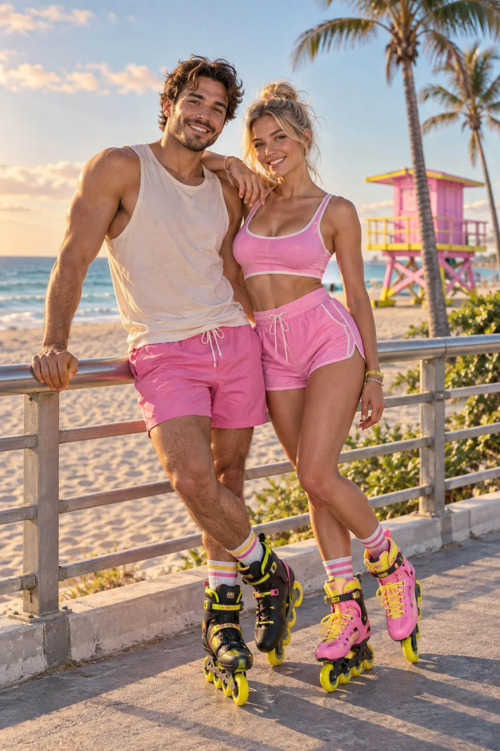 Rolki na Venice Beach — Przykład · 2 osoby z Twoich zdjęć