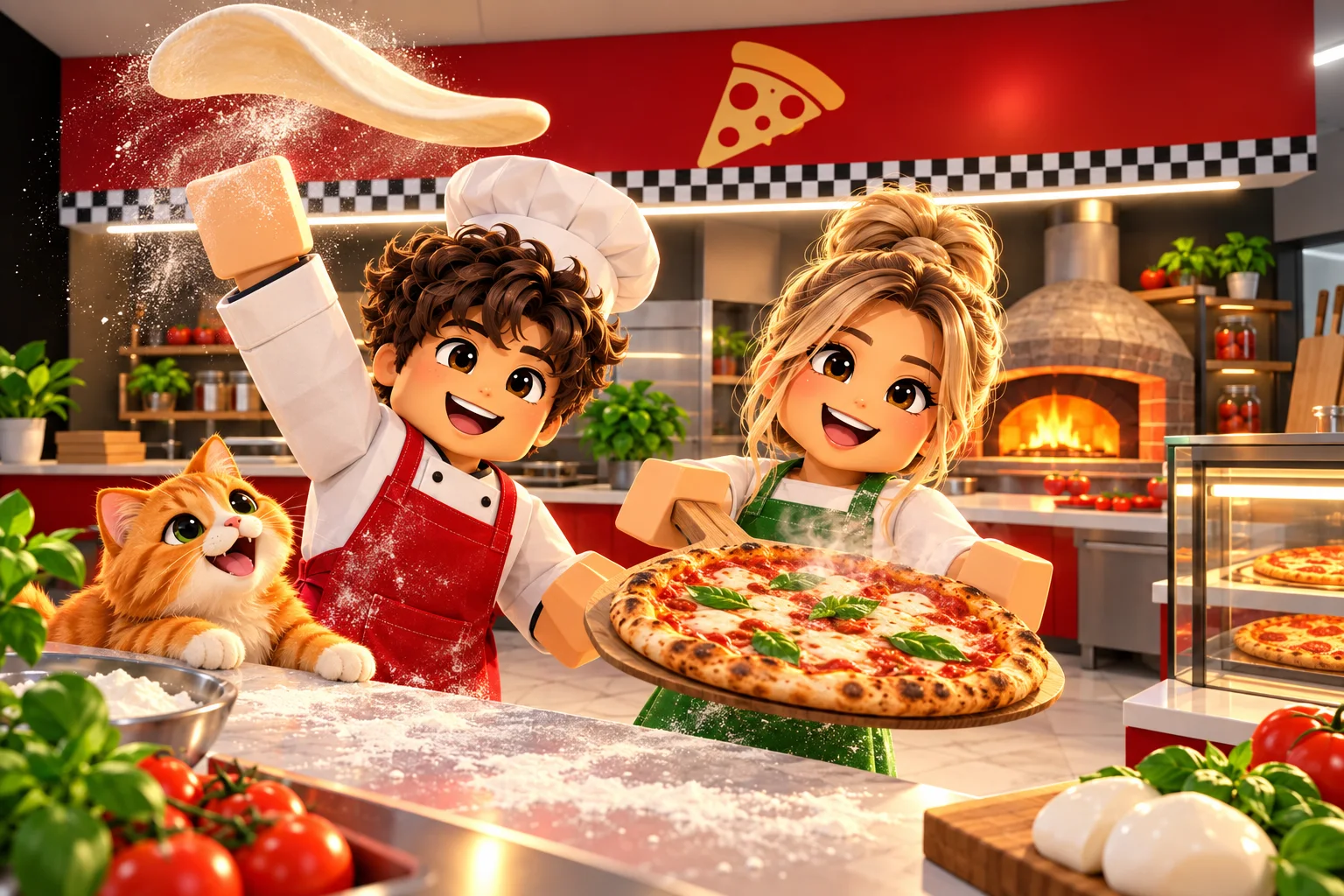 Nasza własna pizzeria — Szablon sceny. W Twoim obrazie: 1 osoba z przesłanych zdjęć.