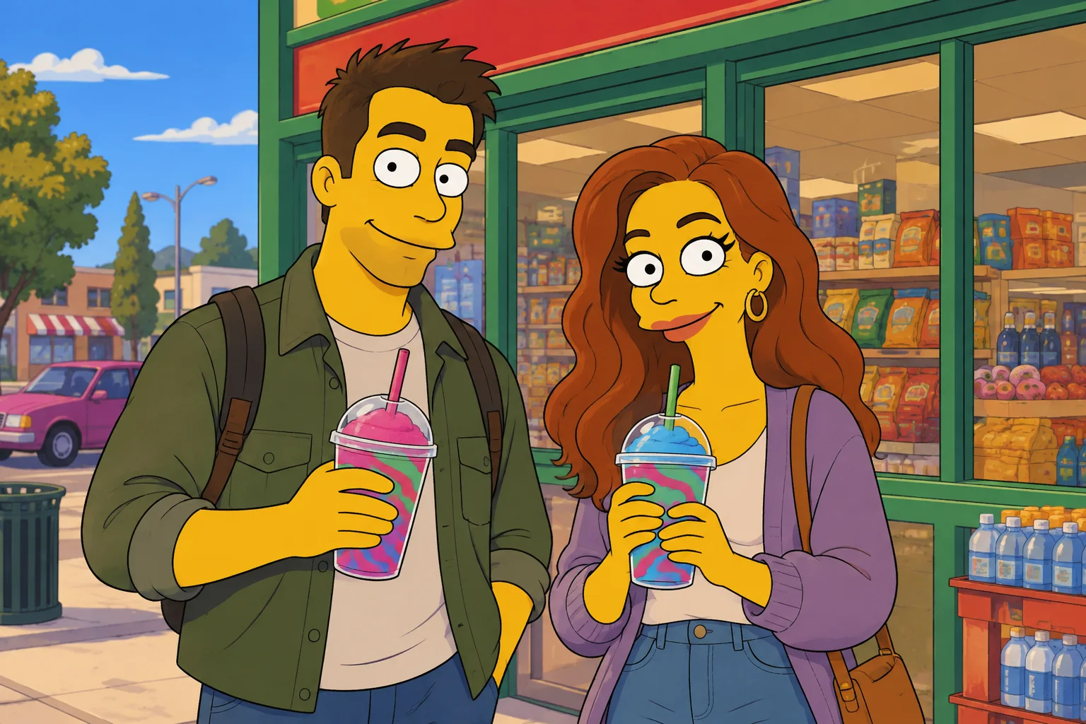 Przystanek w Kwik-E-Mart — Przykład · 2 osoby z Twoich zdjęć