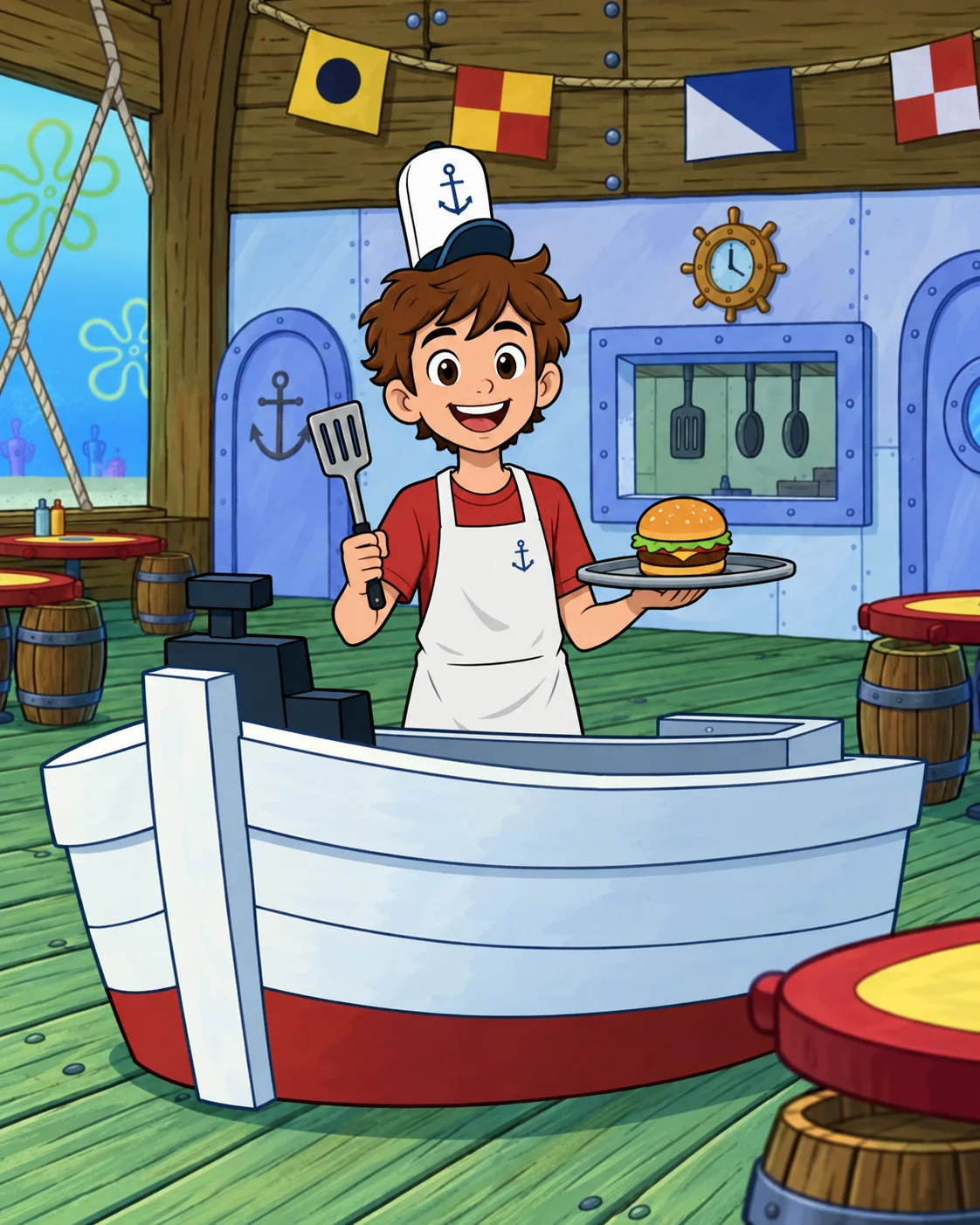 Mój dzień w Krusty Krab
