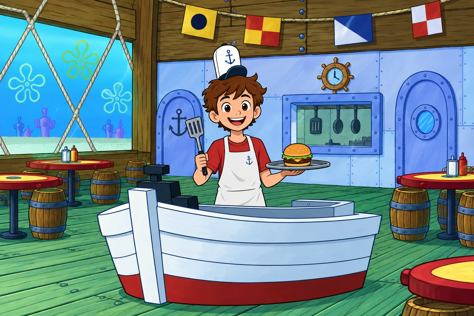 Mój dzień w Krusty Krab