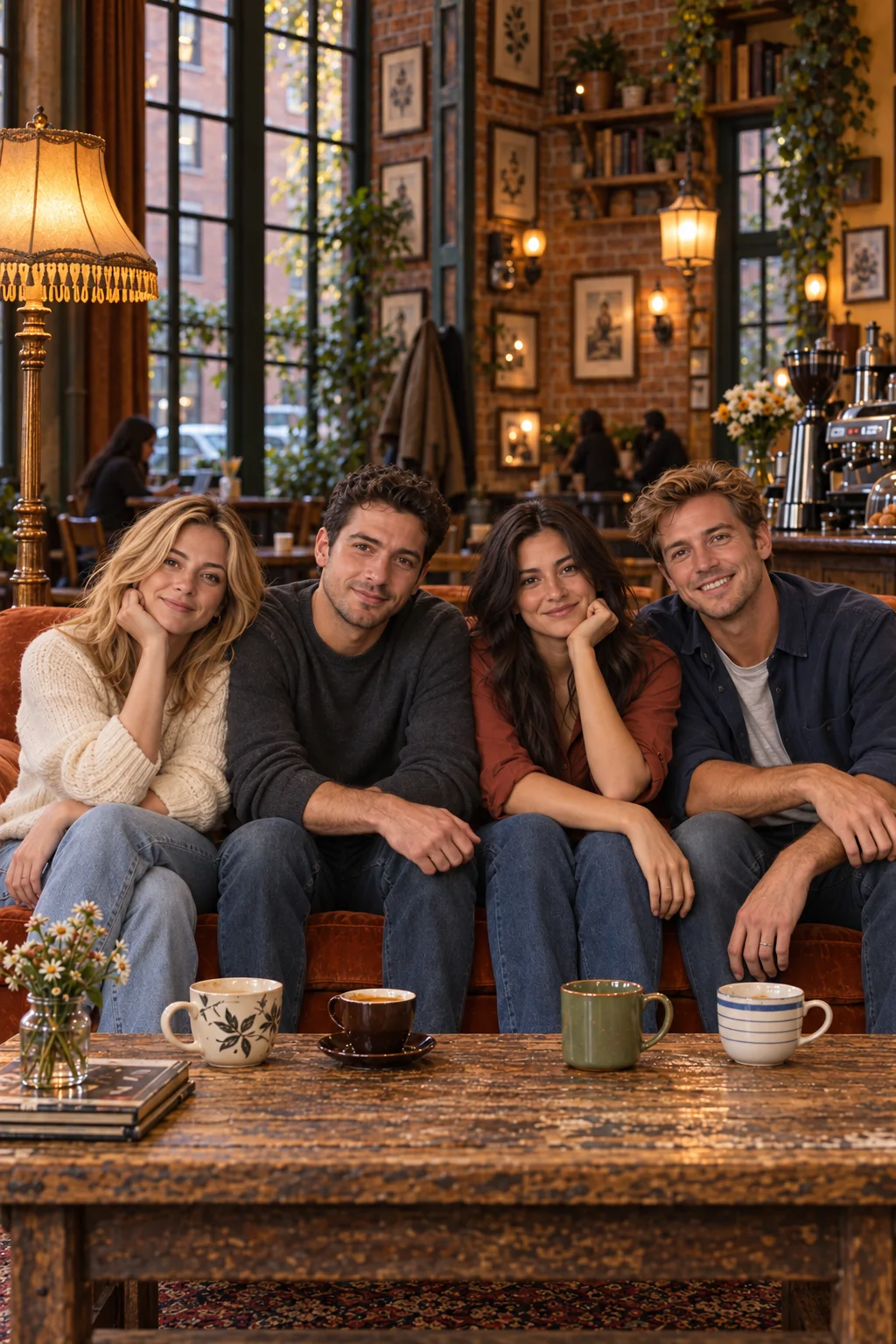 Wasza kawa w Central Perk — Szablon sceny. W Twoim obrazie: 1 osoba z przesłanych zdjęć.