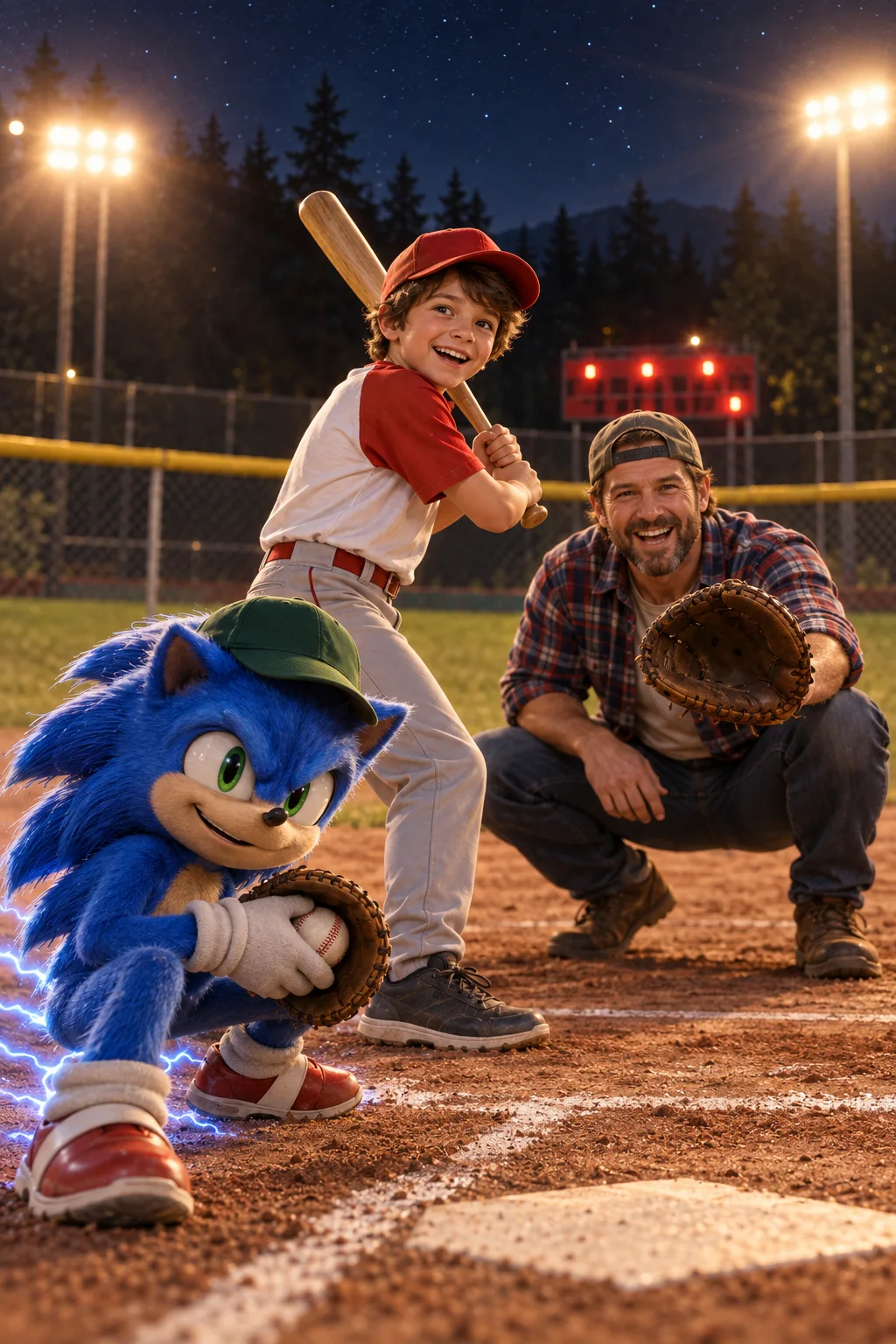 Nocny mecz baseballu