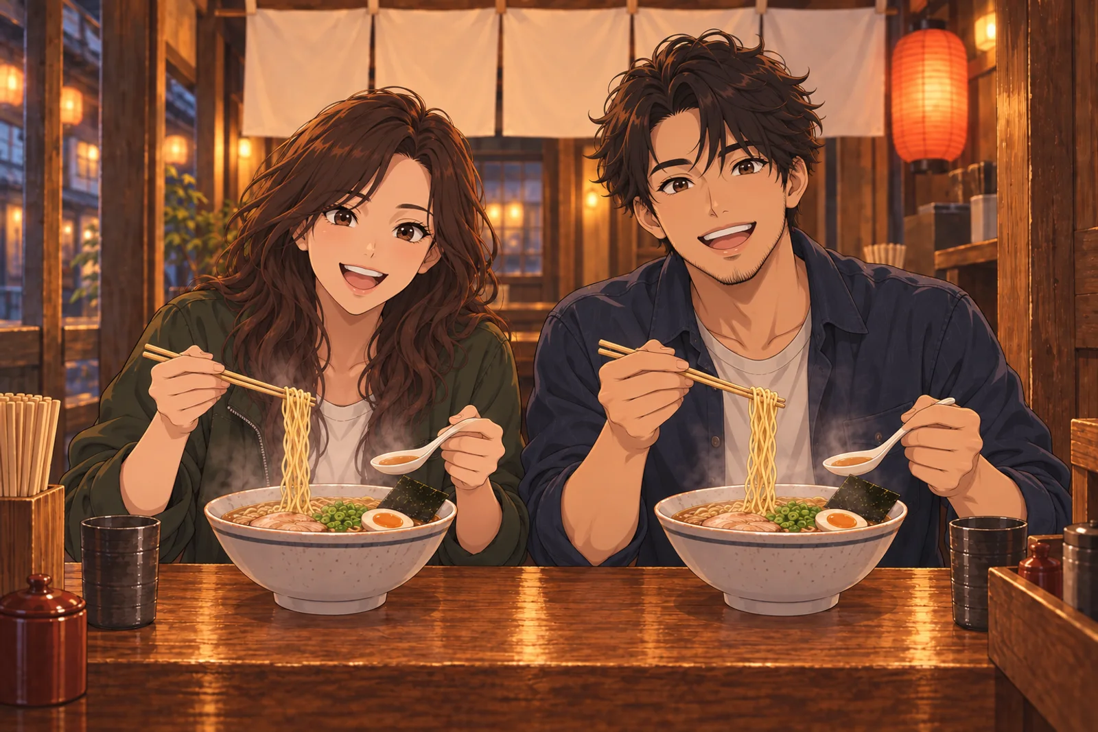 Przerwa na ramen — Przykład · 2 osoby z Twoich zdjęć